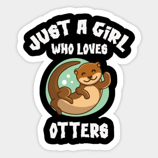 Otter gifts for otter lovers ,her Otter half Sticker